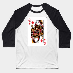 Queen of Diamonds Baseball T-Shirt